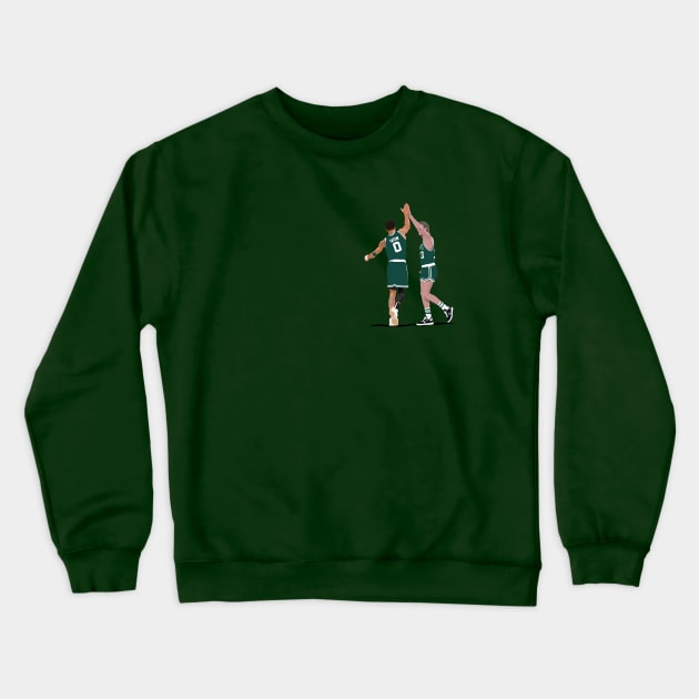 Celtics Past and Present Crewneck Sweatshirt by dbl_drbbl